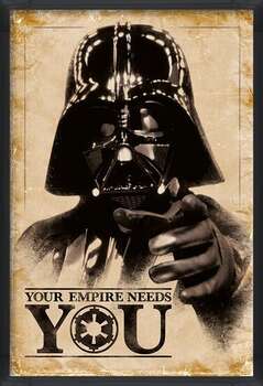 Bekeretezett plakát Star Wars - Your Empire Needs You